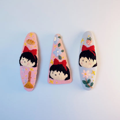 Kiki - Hand Embroidered Hairpin