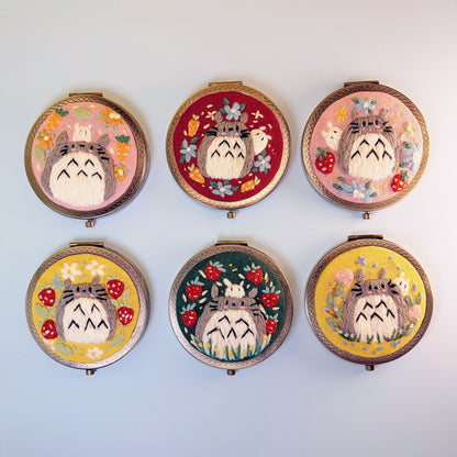 Totoro - Hand Embroidered Mirror