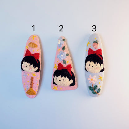 Kiki - Hand Embroidered Hairpin