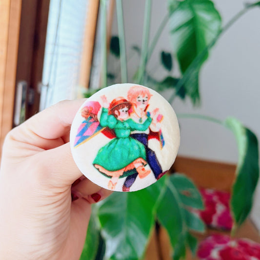Howl | Plush Button Pin