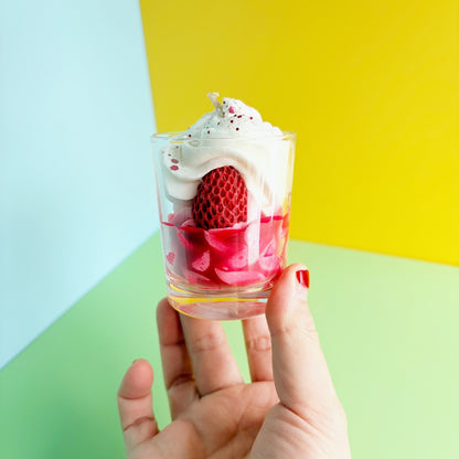 Wild Strawberry Valentine's Day Handmade Candle