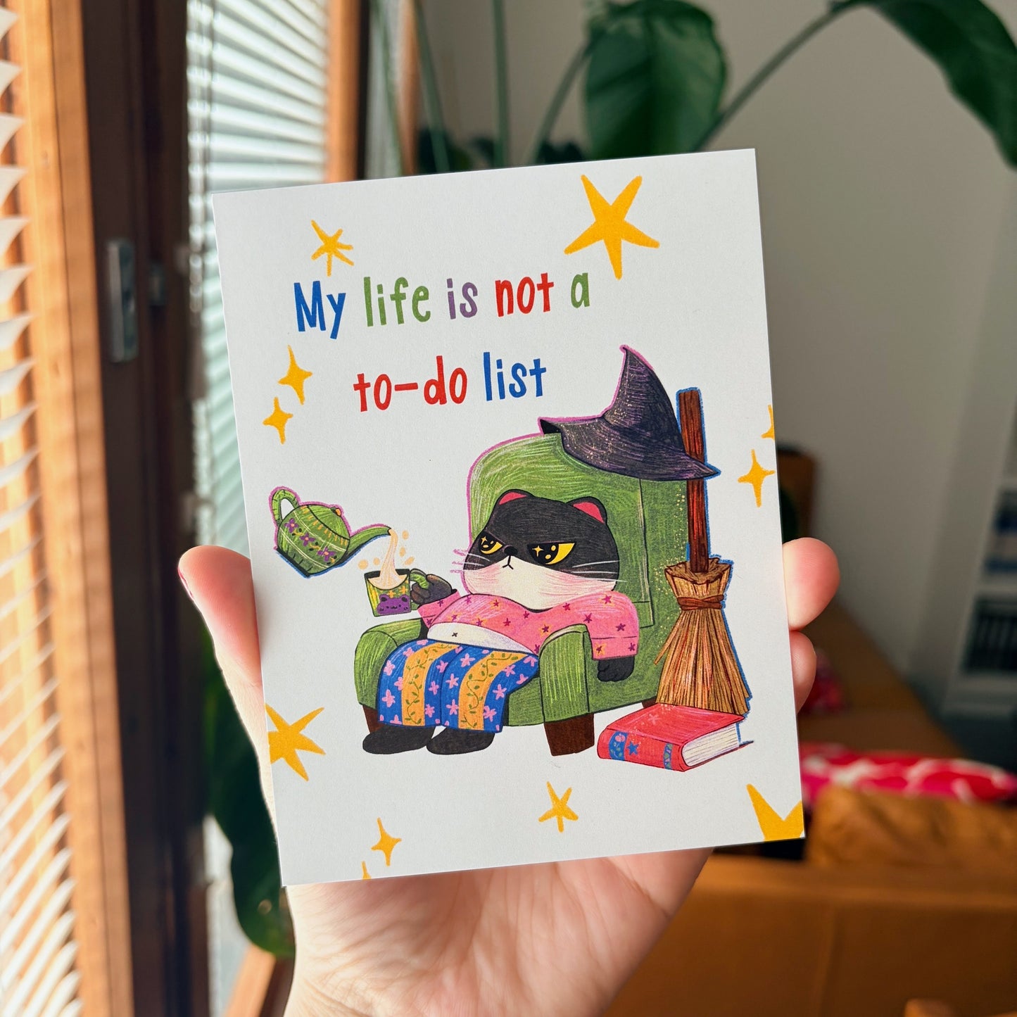 My Life Is Not A To-Do List Postcard