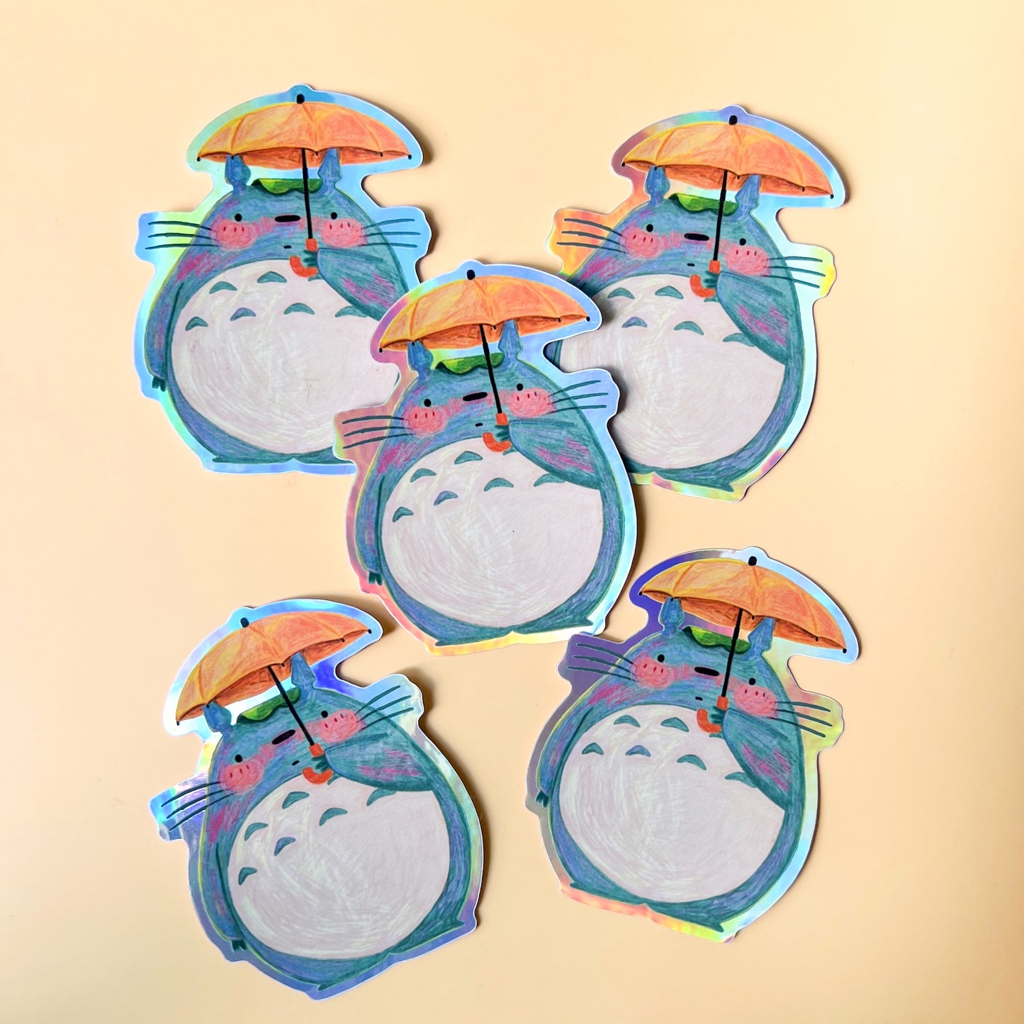 Totoro | Waterproof Holographic Sticker