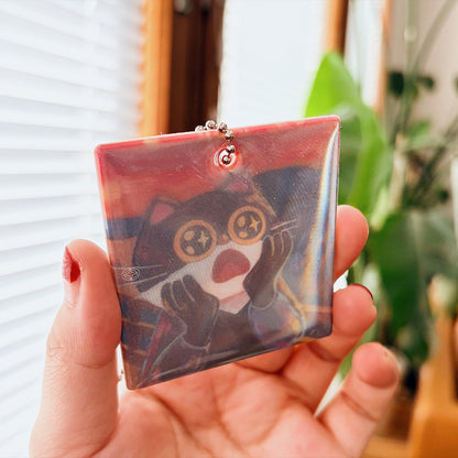 The Scream Meow Meow | Reflective Keychain