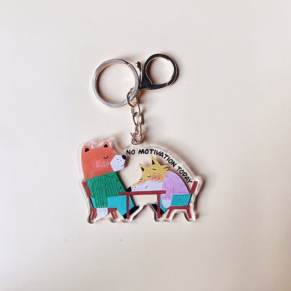 No Motivation Today |  Acrylic keychain