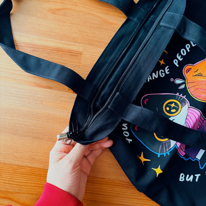 You Can't Change People But You Can Say Fuck Off Tote Bag