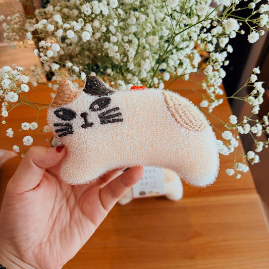 Cute Sparkling Cat Kitchen Sponge
