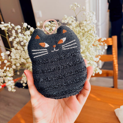 Cute Sparkling Cat Kitchen Sponge