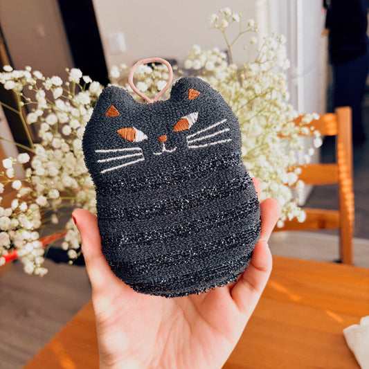 Cute Sparkling Cat Kitchen Sponge