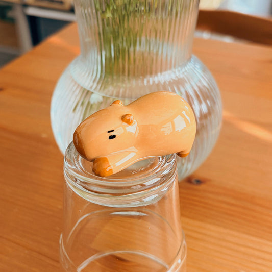 Cute Capybara - Japanese Ceramic Chopstick Rest