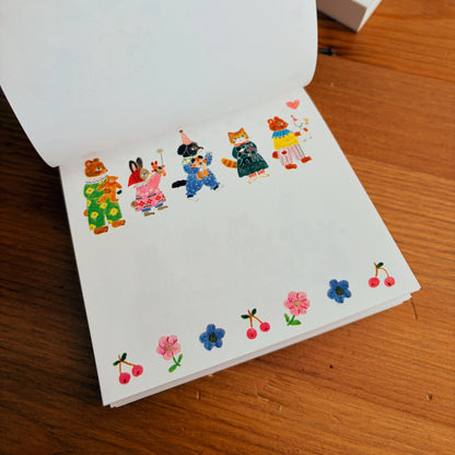 Aiko Fukawa - Little Fluffy Friends | Cute Memo Pad