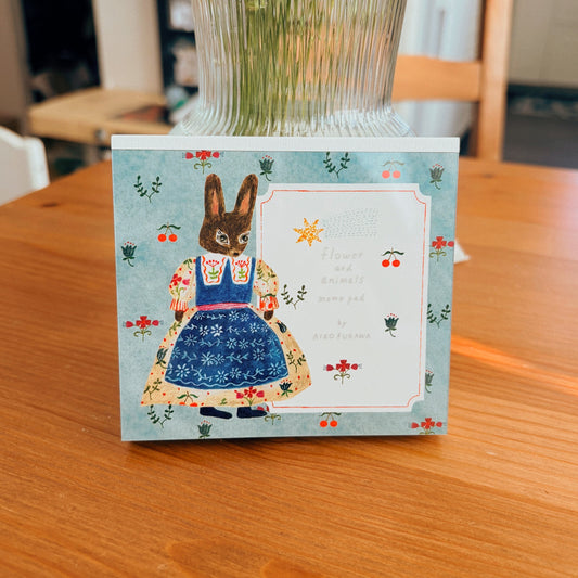 Aiko Fukawa - Flower And Animals | Cute Memo Pad