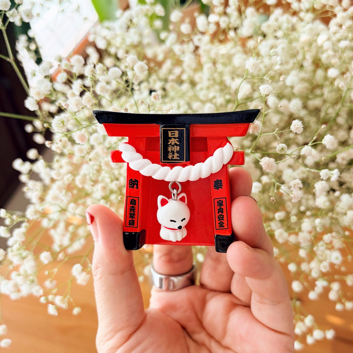 Kitsune Lucky Charm Magnet