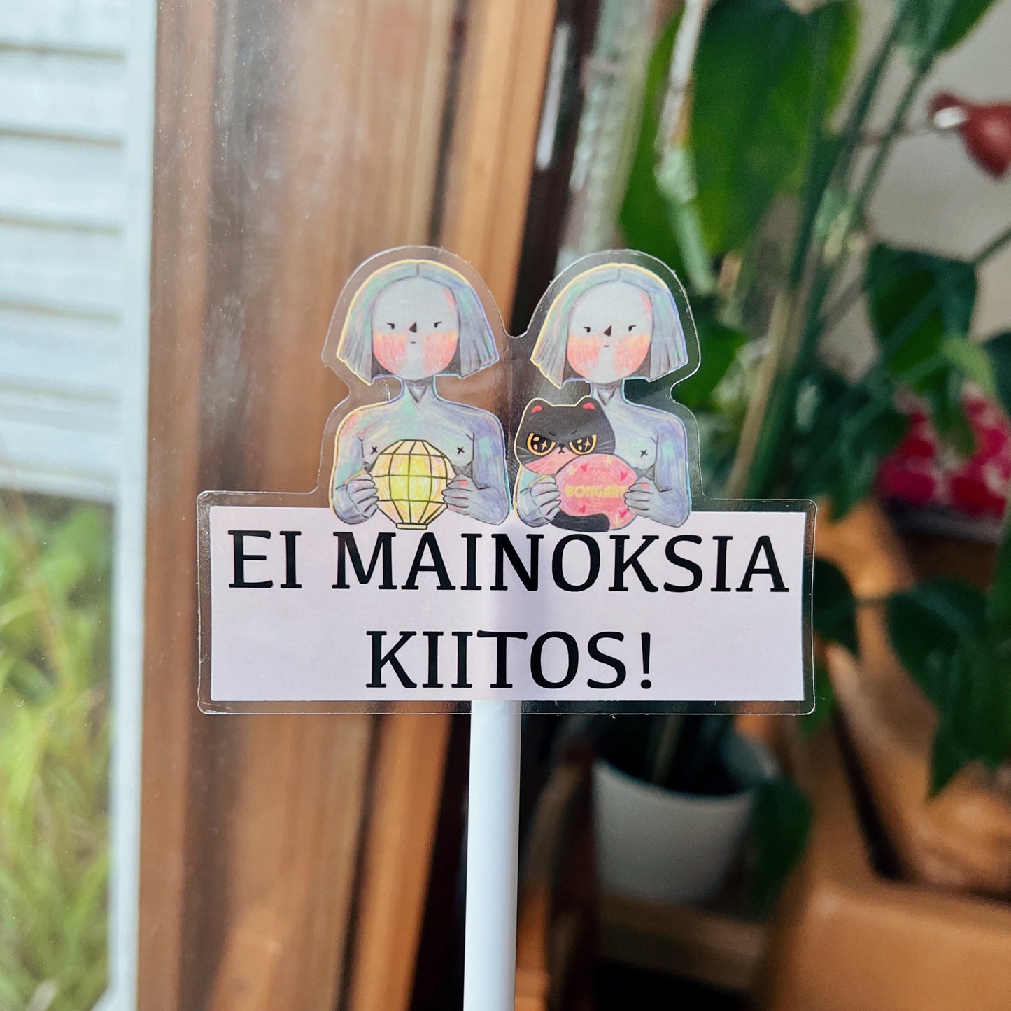 Ei Mainoksia, Kiitos! | Waterproof Clear Sticker