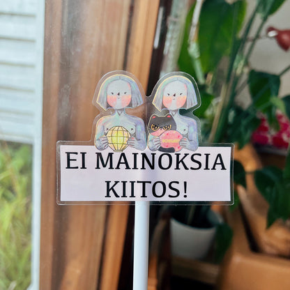 Ei Mainoksia, Kiitos! | Waterproof Clear Sticker