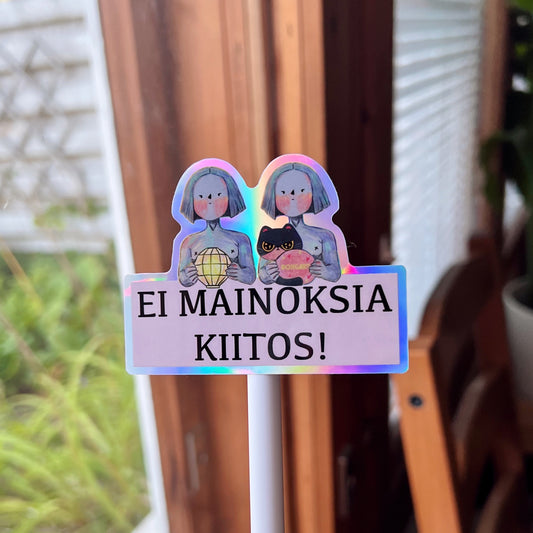 Ei Mainoksia, Kiitos! | Waterproof Clear Sticker