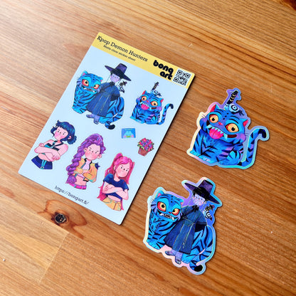 Kpop Demon Hunters | Waterproof Matte Clear Sticker Sheet