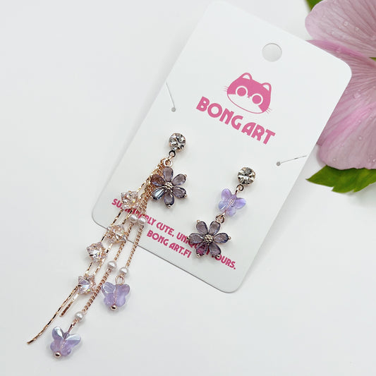Dangling Flower Earrings
