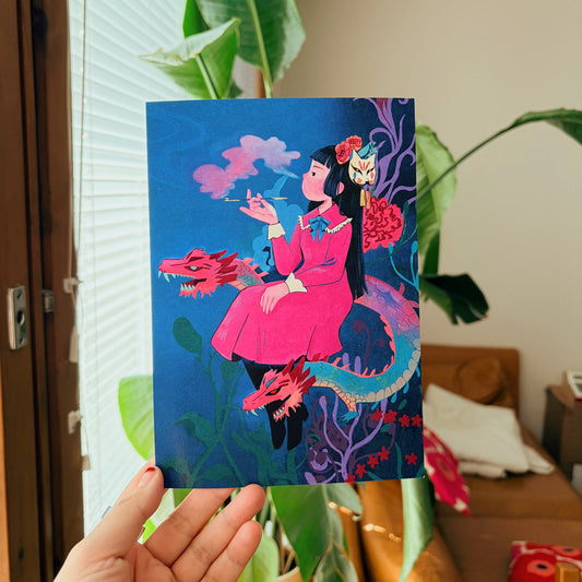 Lily’s Magical World: Dreamscape Art Print - A5