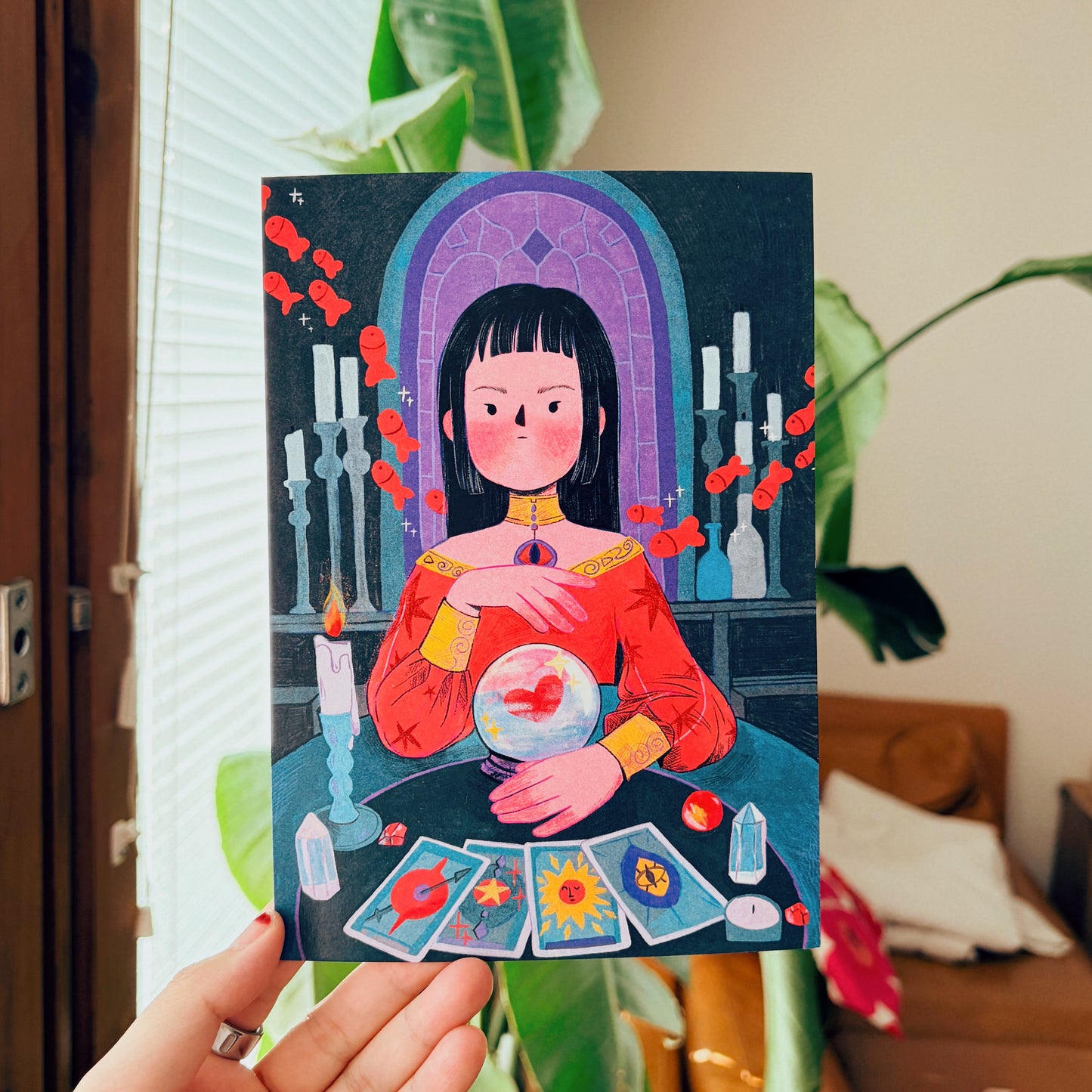 Lily’s Magical World: The Tarot Sorceress Art Print - A5