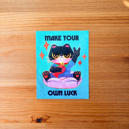 Make Your Own Luck Postcard