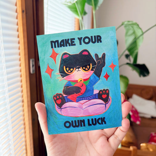 Make Your Own Luck Postcard
