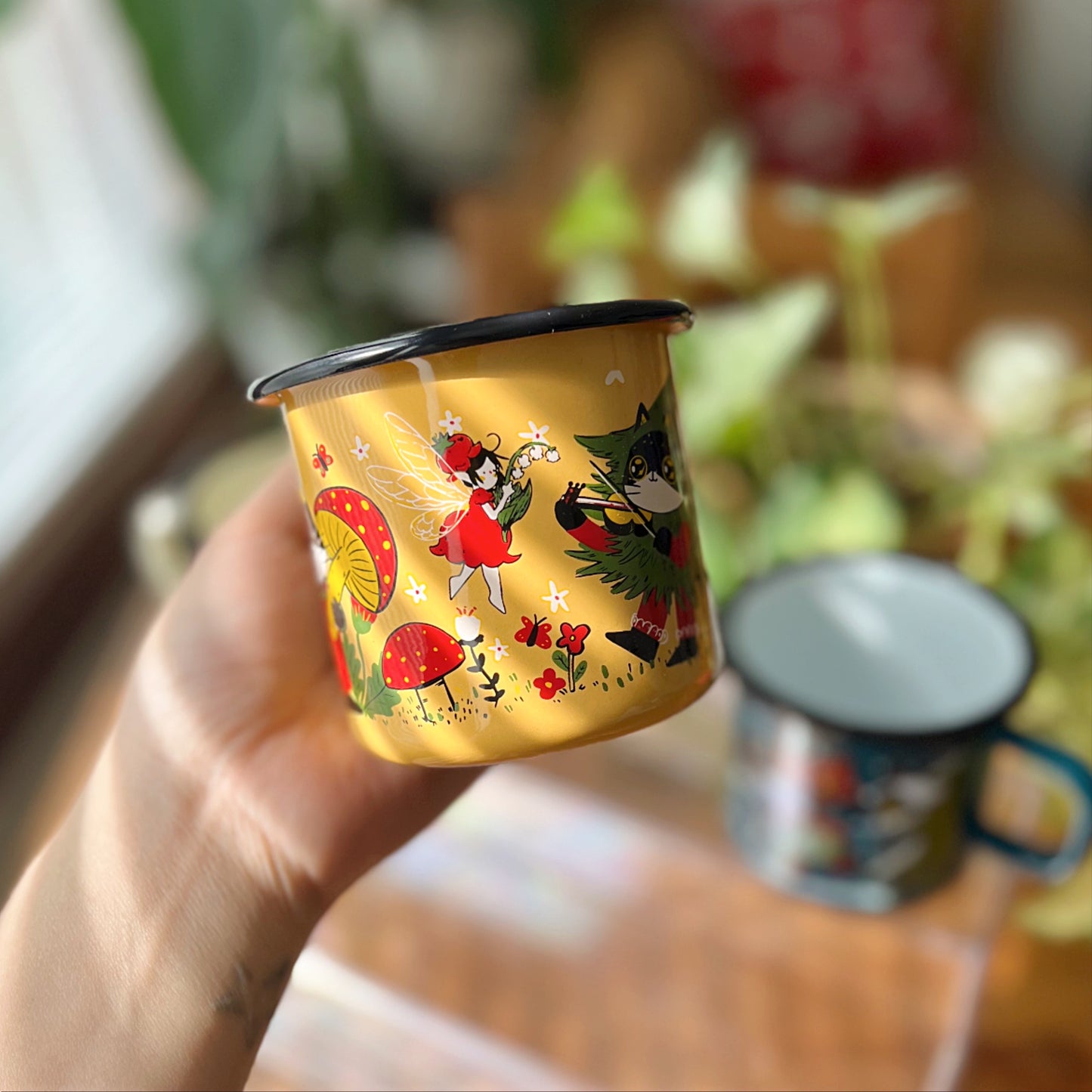 Momo in Finland Enamel Mug