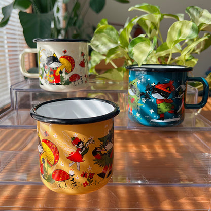 Momo in Finland Enamel Mug