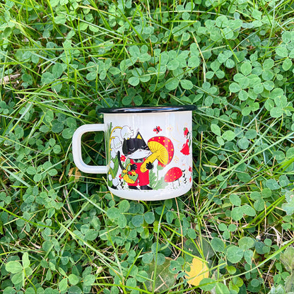 Momo in Finland Enamel Mug