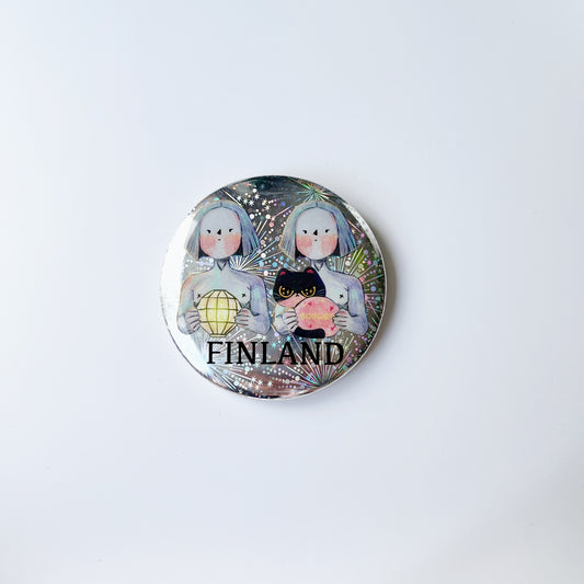 Finland | Pin Bagde Holographic