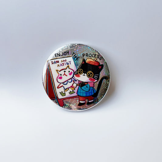 I Am An Artist | Pin Bagde Holographic