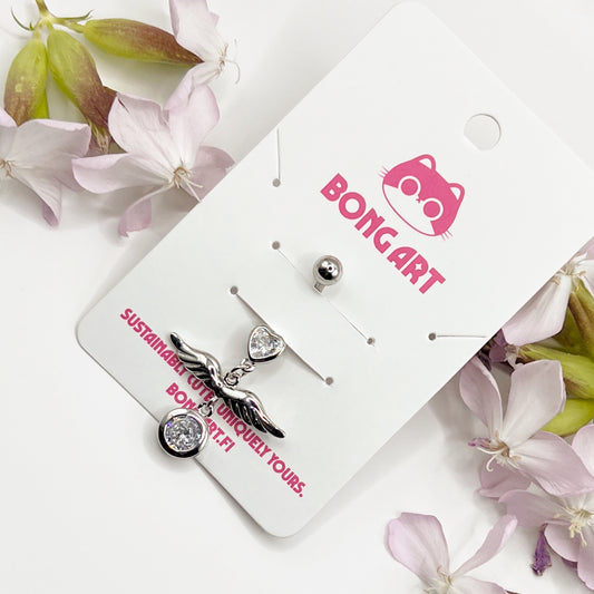 Angel Wing Belly Button Ring