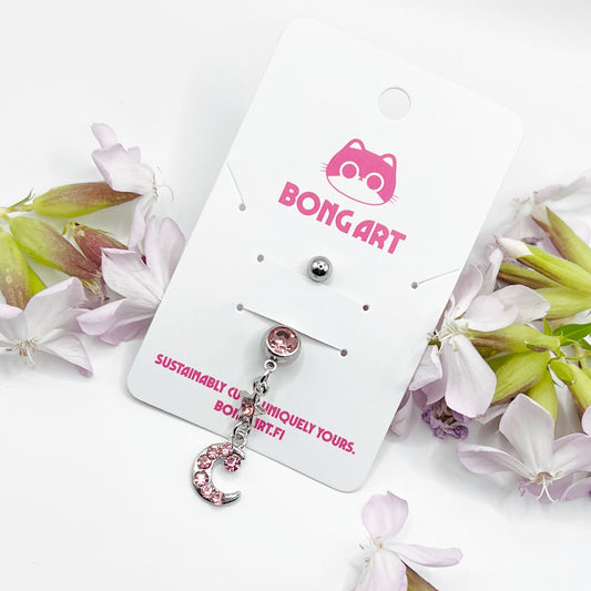 Rose Moon Belly Button Ring