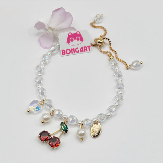 Glittering Cherry Shine Bracelet