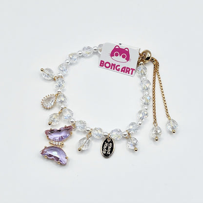 Lavender Dream Butterfly Bracelet