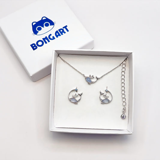 Blue Heart of the Ocean Set - Set Jewelry