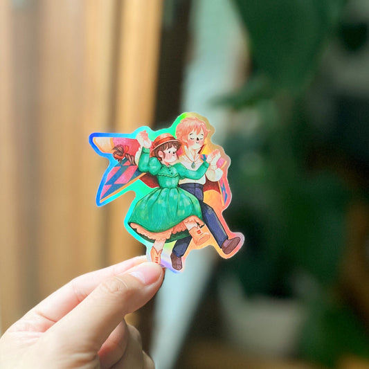 Howl's Moving Castle | Waterproof Holographic Sticker