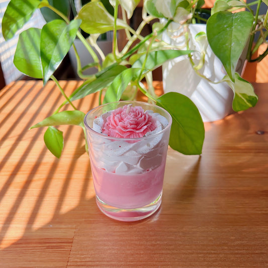 Gourmet Peony Candle -  Handmade candle