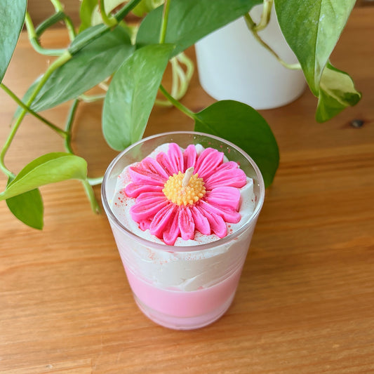 Gourmet Candle Cotton Flower