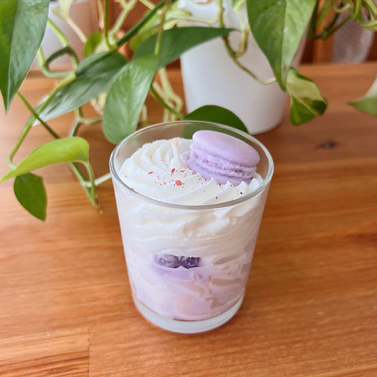 Large Gourmet Purple Candle