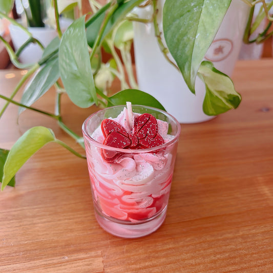 Mini Gourmet Candle Vanilla Strawberry Caramel