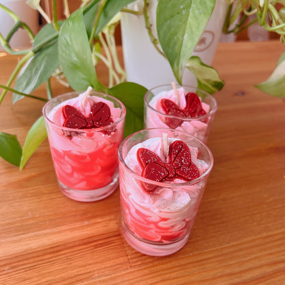 Mini Gourmet Candle Vanilla Strawberry Caramel