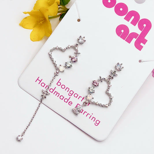 Sparkling Heart Earrings