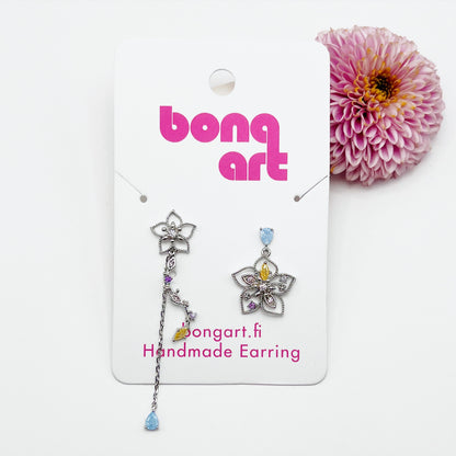 Sparkling Flower Earrings