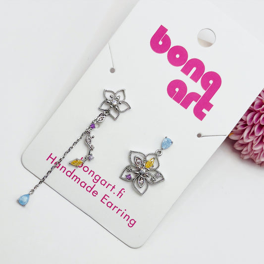 Sparkling Flower Earrings