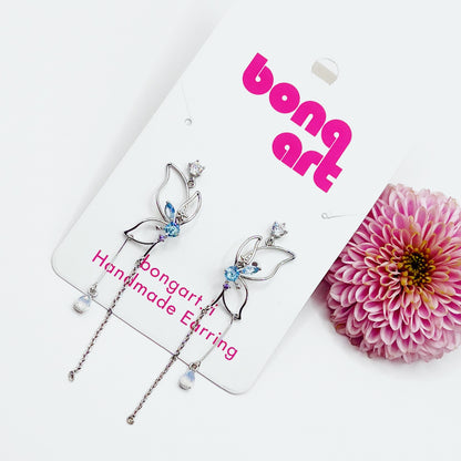 Sparkling Butterfly Earrings