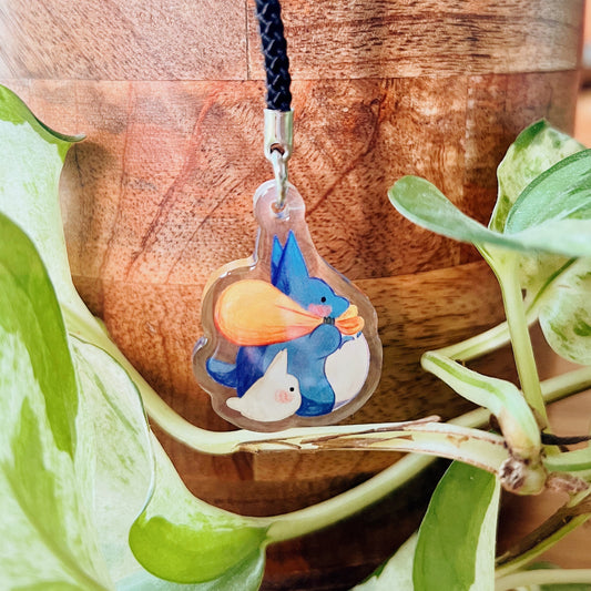 Chibi Totoro | Clear Acrylic Phone Charm
