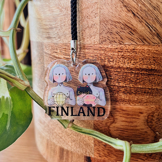 Finland | Clear Acrylic Phone Charm