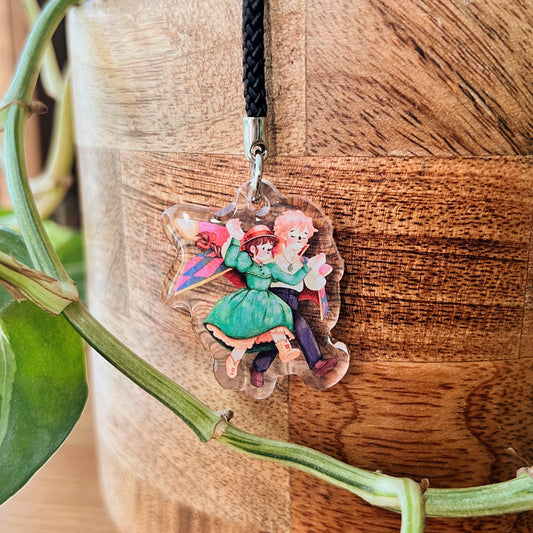 Howl's Moving Castle | Clear Acrylic Phone Charm
