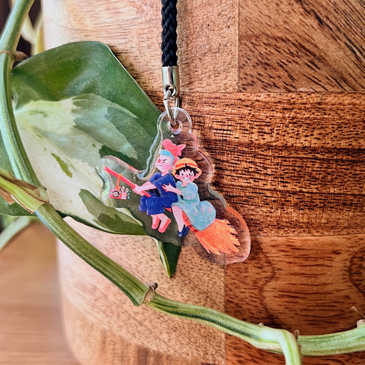 Zoro And Luffy Delivery Service | Clear Acrylic Phone Charm